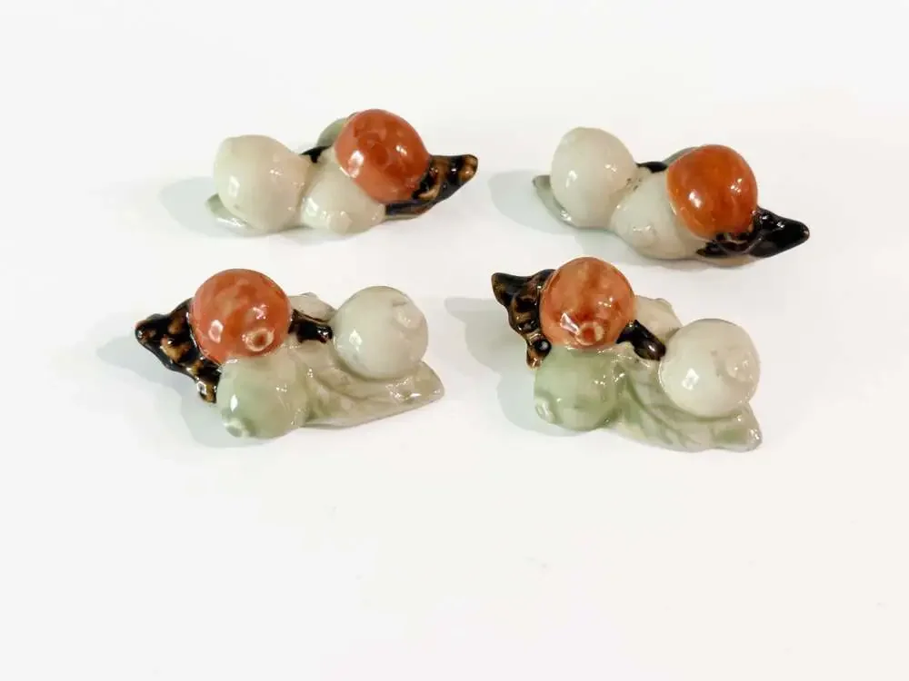 Vintage Ceramic Fruit Themed Chopstick Rest Set
